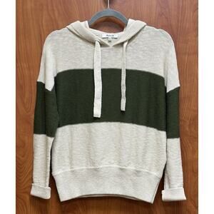 Madewell Clairview Hoodie Sweater in Colorblock size XXS Cozy Loose